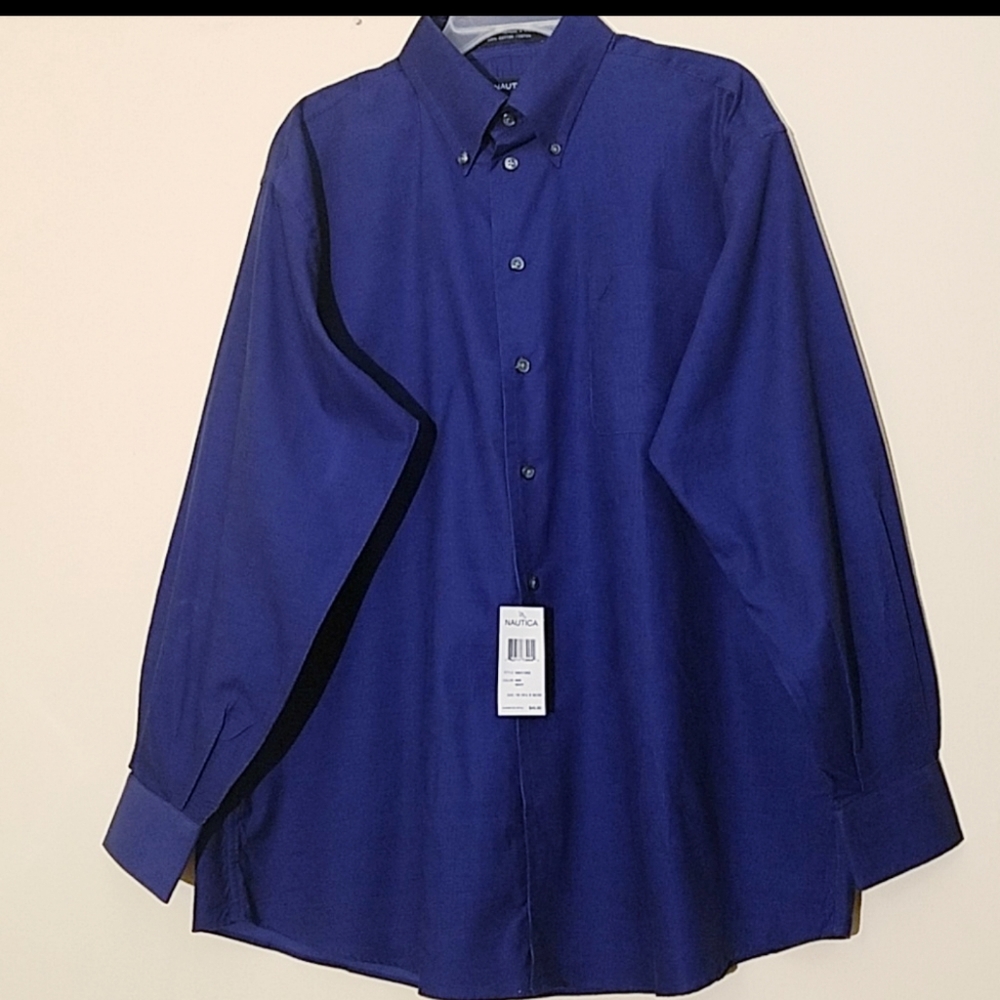 2/$35 NWT Nautica Men's Dress shirt 16-16.5 - Picture 1 of 8